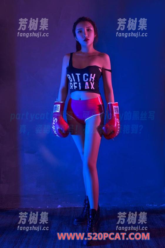 partycat轰趴猫 - 可乐Vicky的黑丝写真，姿势感叹号！有没有被惊艳到？